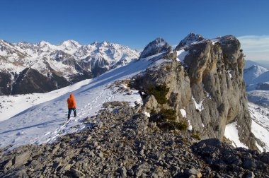 Pireneler 'deki dağcı