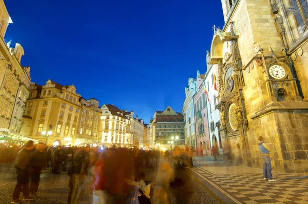 Notte Praga vista — Foto Stock