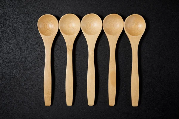 Wooden spoons view — Stock Photo, Image