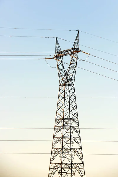 Vista de línea eléctrica — Foto de Stock