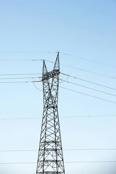 Vista de línea eléctrica — Foto de Stock