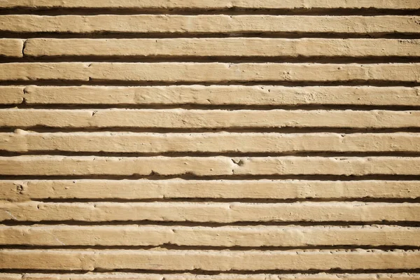 Μπροστά Όψη Ενός Παλιού Τοίχου Από Τούβλα Στην Ισπανία — Φωτογραφία Αρχείου