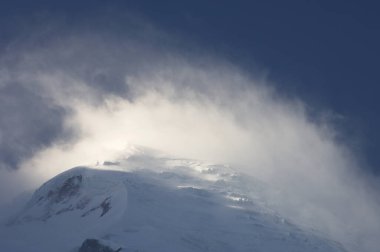 Mont Blanc zirvesi Mont Blanc Massif, Chamonix, Fransa Alpleri.