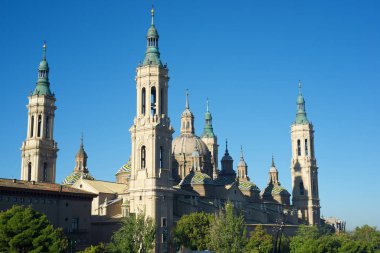 Pilar Katedrali, Zaragoza şehri, Aragon, İspanya.