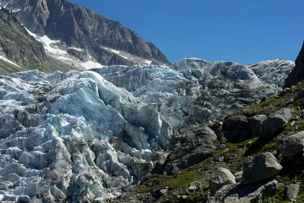 Argentiere Glacier Chamonix Mont Blanc Massif Alps France — стокове фото