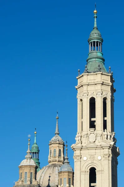 Pilar Cathedral Zaragoza Stad Aragonien Spanien — Stockfoto