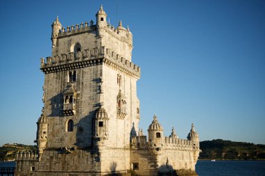 Belem Kulesi üzerinde tagus Nehri, lisbon, Portekiz.