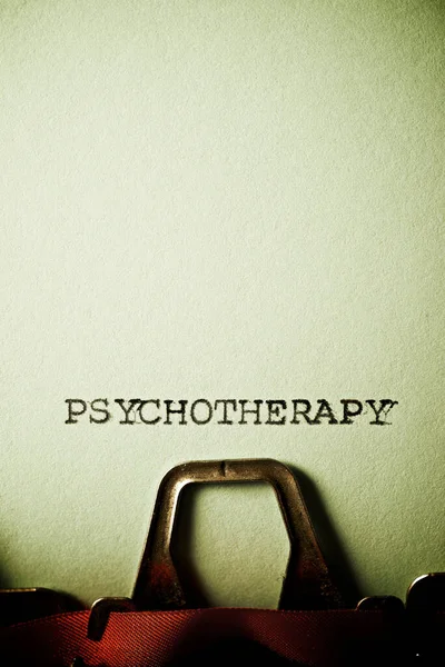 Psychotherapy Word Written Typewriter — Stock Photo, Image