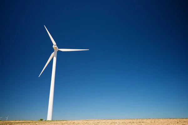 Вітрові Турбіни Виробництва Електроенергії Провінція Сарагоса Арагон Іспанія — стокове фото