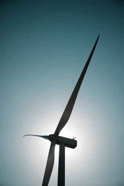 Вітрова Турбіна Виробництва Електроенергії Провінція Сарагоса Арагон Іспанія — стокове фото