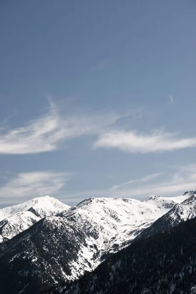 Зимний Пейзаж Пиренеях Андорра — стоковое фото