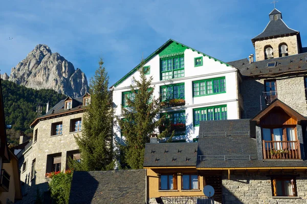 Oude Stad Van Sallent Gallego Pyreneeën Provincie Huesca Aragon Spanje — Stockfoto