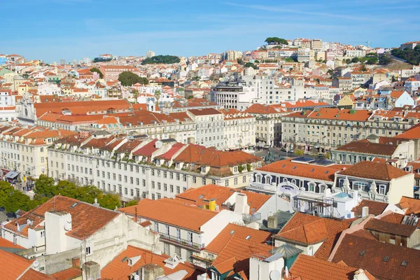 Lisboa Portugal Diciembre 2014 Vista Aérea Del Casco Antiguo —  Fotos de Stock