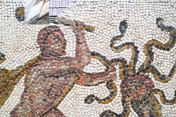 Madrid Spain June 2014 Roman Mosaic Detail National Archaeological Museum — Stock Photo, Image