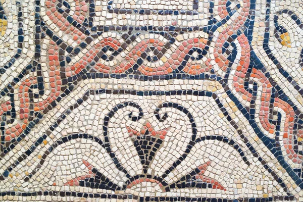 Madrid España Junio 2014 Detalle Del Mosaico Romano Museo Arqueológico — Foto de Stock