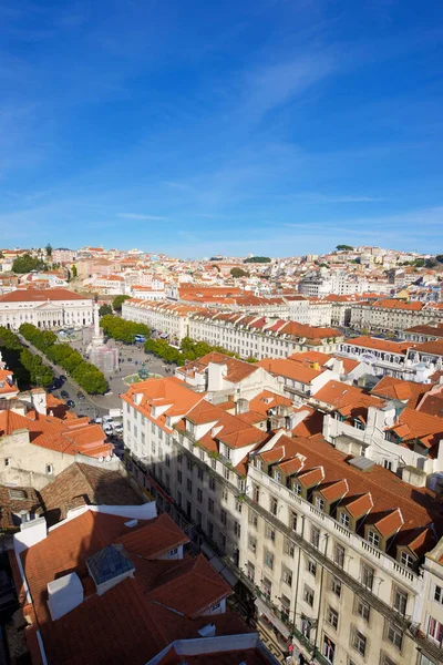 Lisabon Portugalsko Prosince 2014 Letecký Pohled Staré Město — Stock fotografie