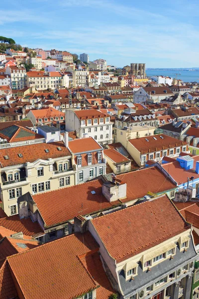 Lizbona Portugalia Grudnia 2014 Widok Lotu Ptaka Stare Miasto — Zdjęcie stockowe