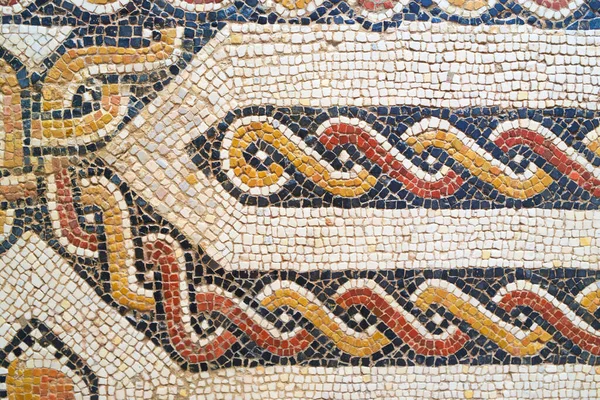 Madrid España Junio 2014 Detalle Del Mosaico Romano Museo Arqueológico — Foto de Stock