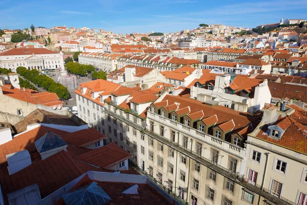 Lisboa Portugal Diciembre 2014 Vista Aérea Del Casco Antiguo —  Fotos de Stock