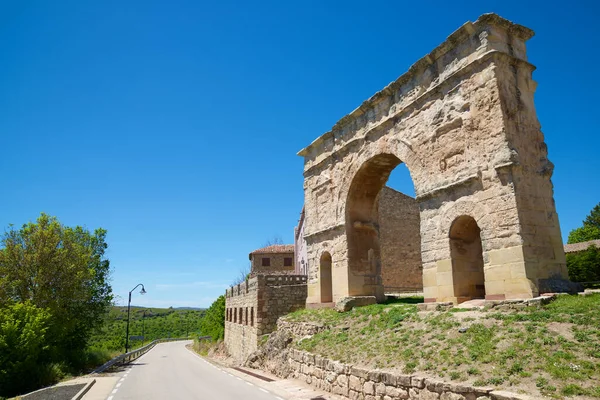 Monumentaler Römischer Triumphbogen Medinaceli Provinz Soria Kastilien León Spanien — Stockfoto