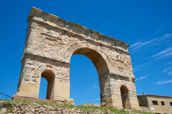 Monumentalny Rzymski Łuk Triumfalny Medinaceli Prowincja Soria Kastylia Leon Hiszpanii — Zdjęcie stockowe