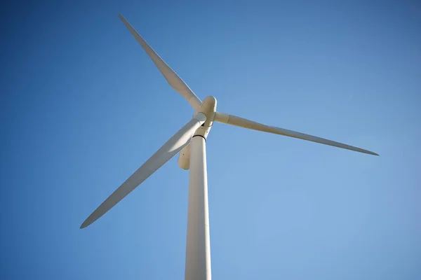 Turbina Eólica Para Producción Energía Eléctrica Provincia Zaragoza Aragón España —  Fotos de Stock