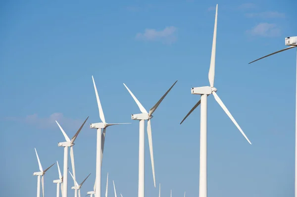 Eoliennes Pour Production Électricité Province Saragosse Aragon Espagne — Photo