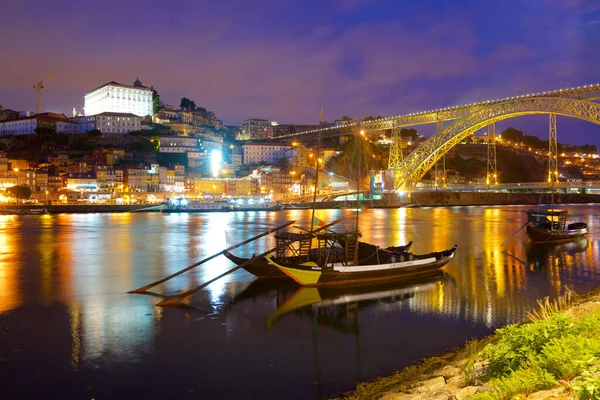 Porto Portugal June 2017 Tourist Boats Moored Harbor — Stock Photo, Image