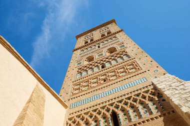 Teruel şehrinde San Martin Mudejar Kulesi, İspanya 'da Aragon.