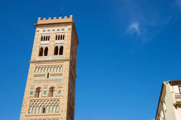 Mudejar Toren Van San Martin Teruel Stad Aragon Spanje — Stockfoto