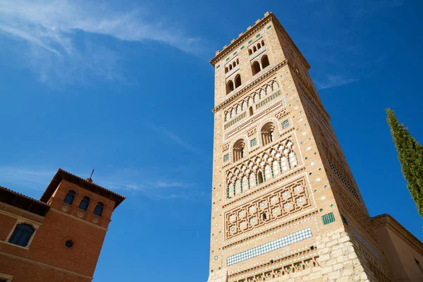 Mudejar Tower San Martin Teruel City Aragon Spain — Stock Photo, Image