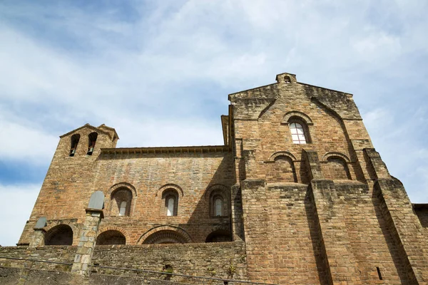 Romaanse Klooster Van Sint Peter Siresa Hecho Vallei Pyreneeën — Stockfoto