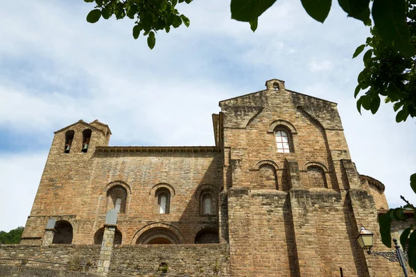 Romaanse Klooster Van Sint Peter Siresa Hecho Vallei Pyreneeën — Stockfoto