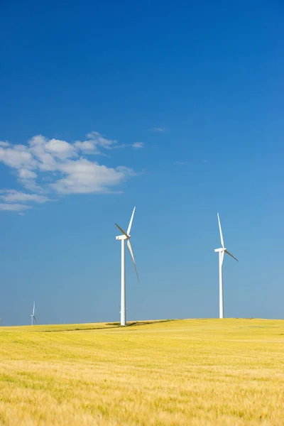 Windkraftanlagen Zur Stromerzeugung Provinz Saragossa Aragon Spanien — Stockfoto