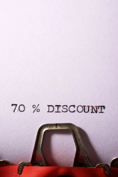 Discount Text Written Paper — Stock Photo, Image