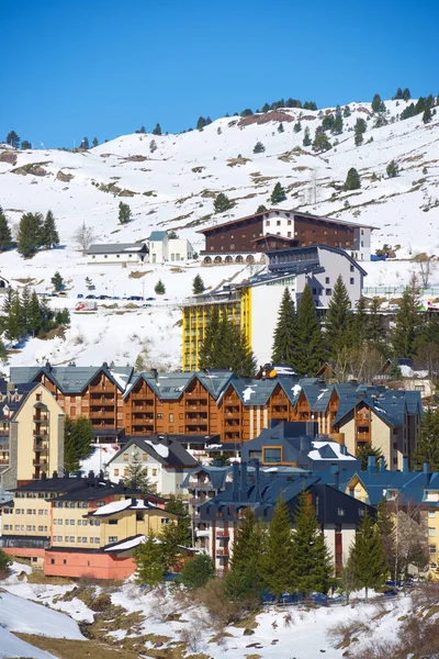 Station Ski Candanchu Dans Les Pyrénées Province Huesca Aragon Espagne — Photo