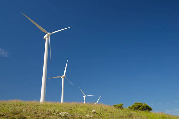 Wind Turbines Electric Power Production Zaragoza Province Aragon Spain — Stock Photo, Image