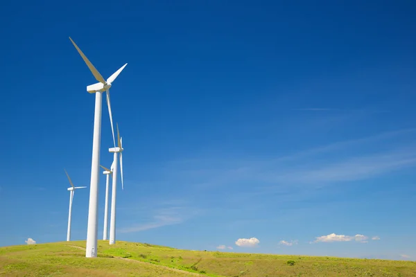 Wind Turbines Electric Power Production Zaragoza Province Aragon Spain — Stock Photo, Image