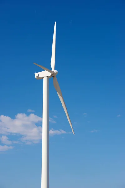 Moinho Vento Para Produção Energia Eléctrica Província Zaragoza Aragão Espanha — Fotografia de Stock