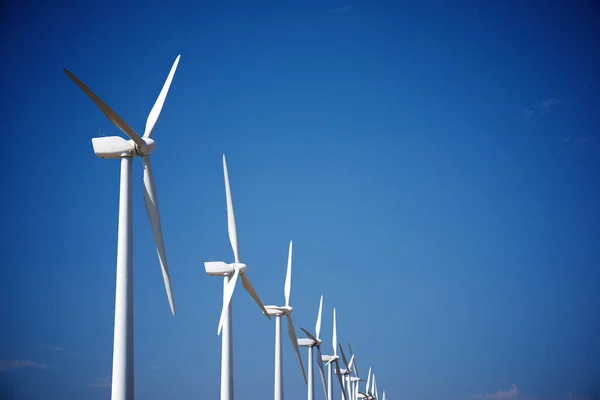 Turbinas Eólicas Para Producción Energía Eléctrica Provincia Zaragoza Aragón España —  Fotos de Stock