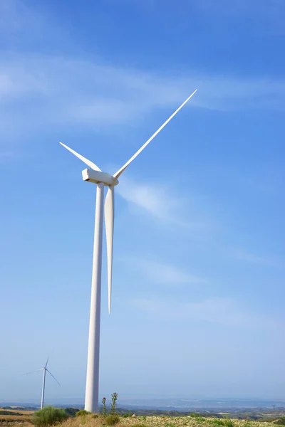 Windkraftanlagen Zur Stromerzeugung Provinz Saragossa Aragon Spanien — Stockfoto