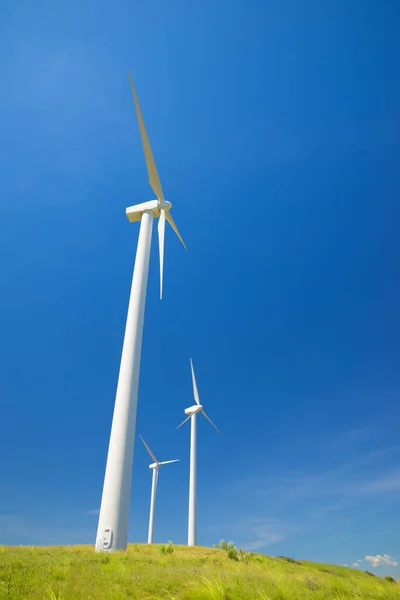 Větrné Turbíny Pro Výrobu Elektrické Energie Provincie Zaragoza Aragon Španělsku — Stock fotografie