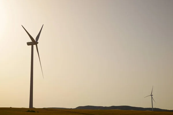 Turbine Eoliche Produzione Energia Elettrica Spagna — Foto Stock