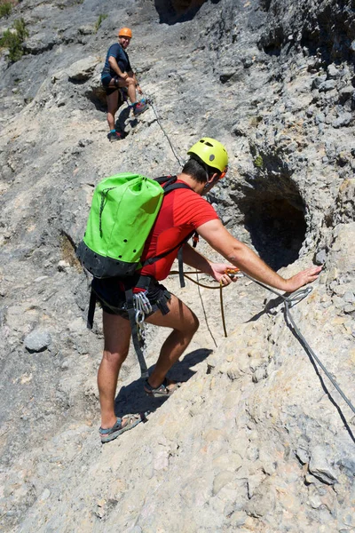 Canyoneering Formiga Canyon Guara Mountains Huesca Province Spain — Stock Photo, Image