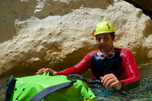 Canyoneering Formiga Canyon Guara Mountains Huesca Province Spain — Stock Photo, Image