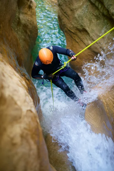 Canyoneering Formiga Canyon Guara Hegységben Huesca Tartomány Spanyolországban — Stock Fotó