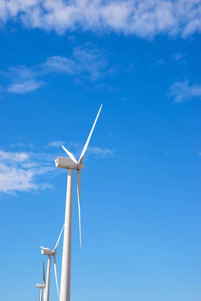 Turbinas Eólicas Para Produção Energia Elétrica Província Zaragoza Aragão Espanha — Fotografia de Stock