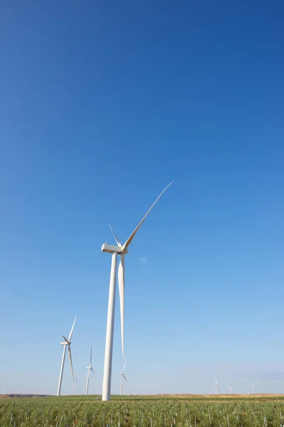 Turbine Eoliche Produzione Energia Elettrica Provincia Saragozza Aragona Spagna — Foto Stock