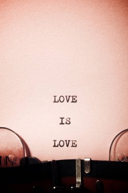 Aşk, daktiloyla yazılmış bir aşk cümlesidir..