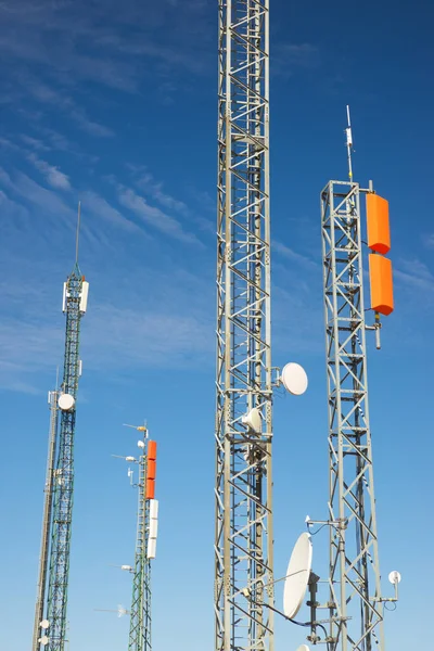 Torres Telecomunicações Província Zaragoza Aragão Espanha — Fotografia de Stock